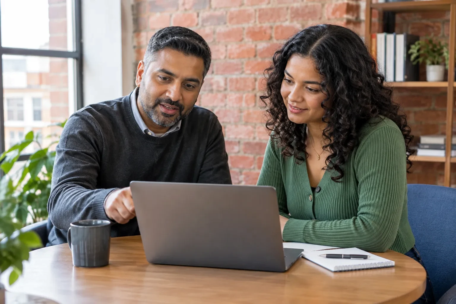 Education advisor guiding an international student through how to apply for a UK student visa.